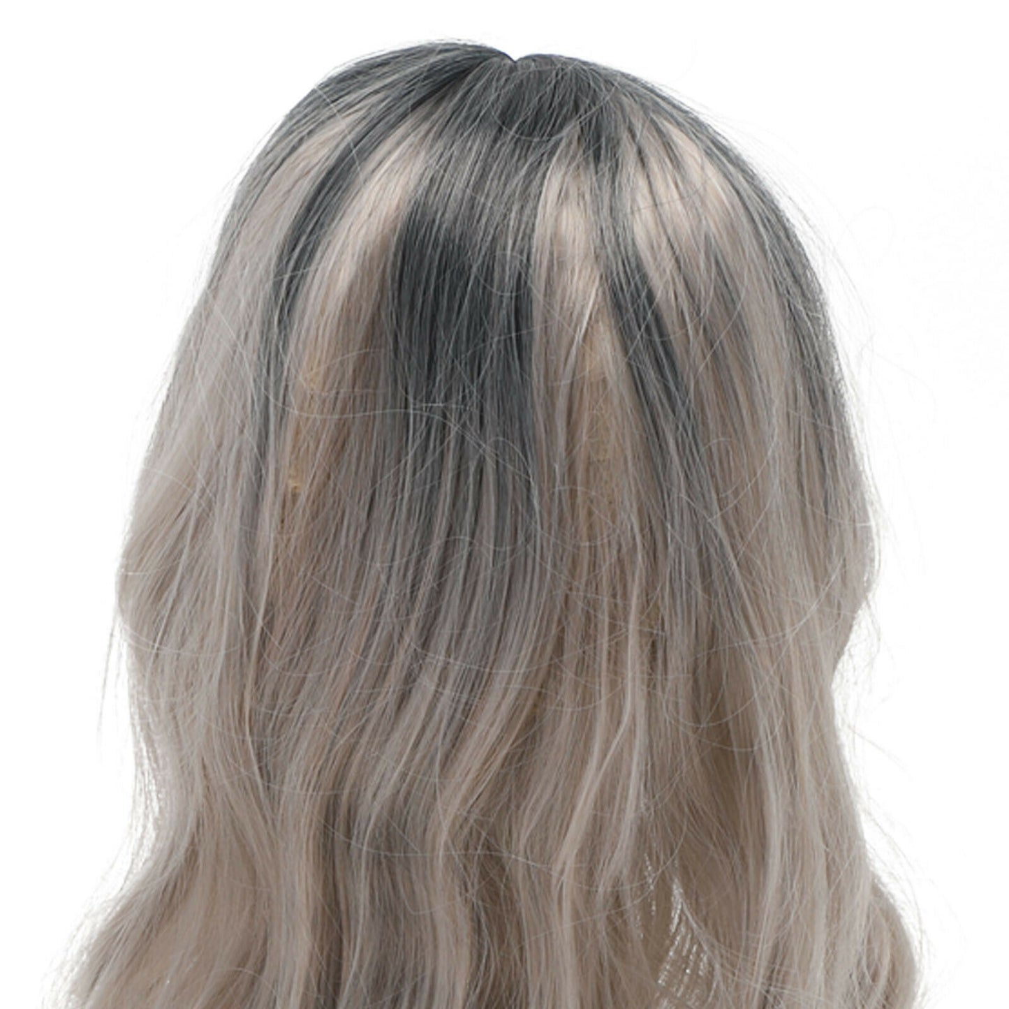 The New  Brown Gold Blonde Long Wavy Wig Synthetic Curly Hair Cosplay Fashion