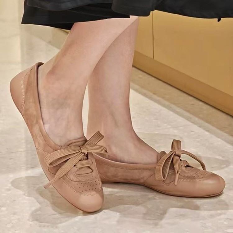 2026 Summer Vintage Classic Comfort Flat Ballet Shoes, Women Premium Hidden Wedge Casual Loafers