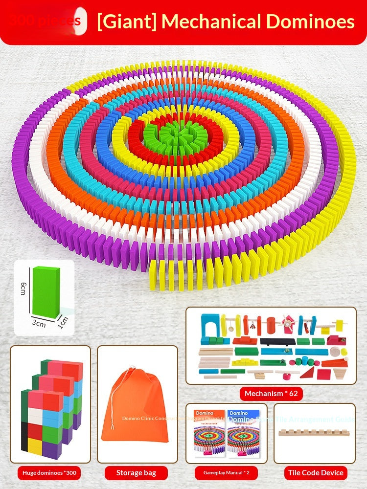 Educational Puzzle Toy Mechanism Building Blocks Gift Dominoes