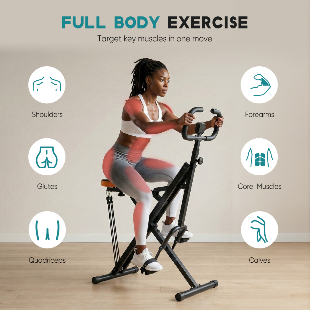 Home Squat Machine, A 330-pound Weight-bearing Lower Body Exercise Equipment With Adjustable Resistance, Foldable Fitness Machine