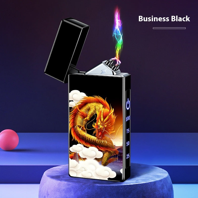 Double-layer Windproof Charging Intelligent Power Display Lighter