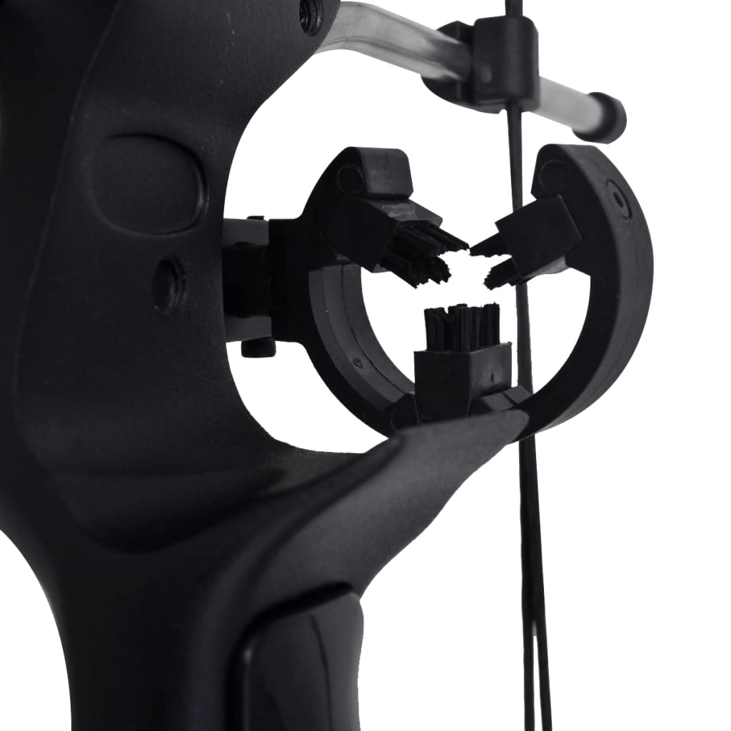 Compound bow with accessories and fiberglass arrows for adults