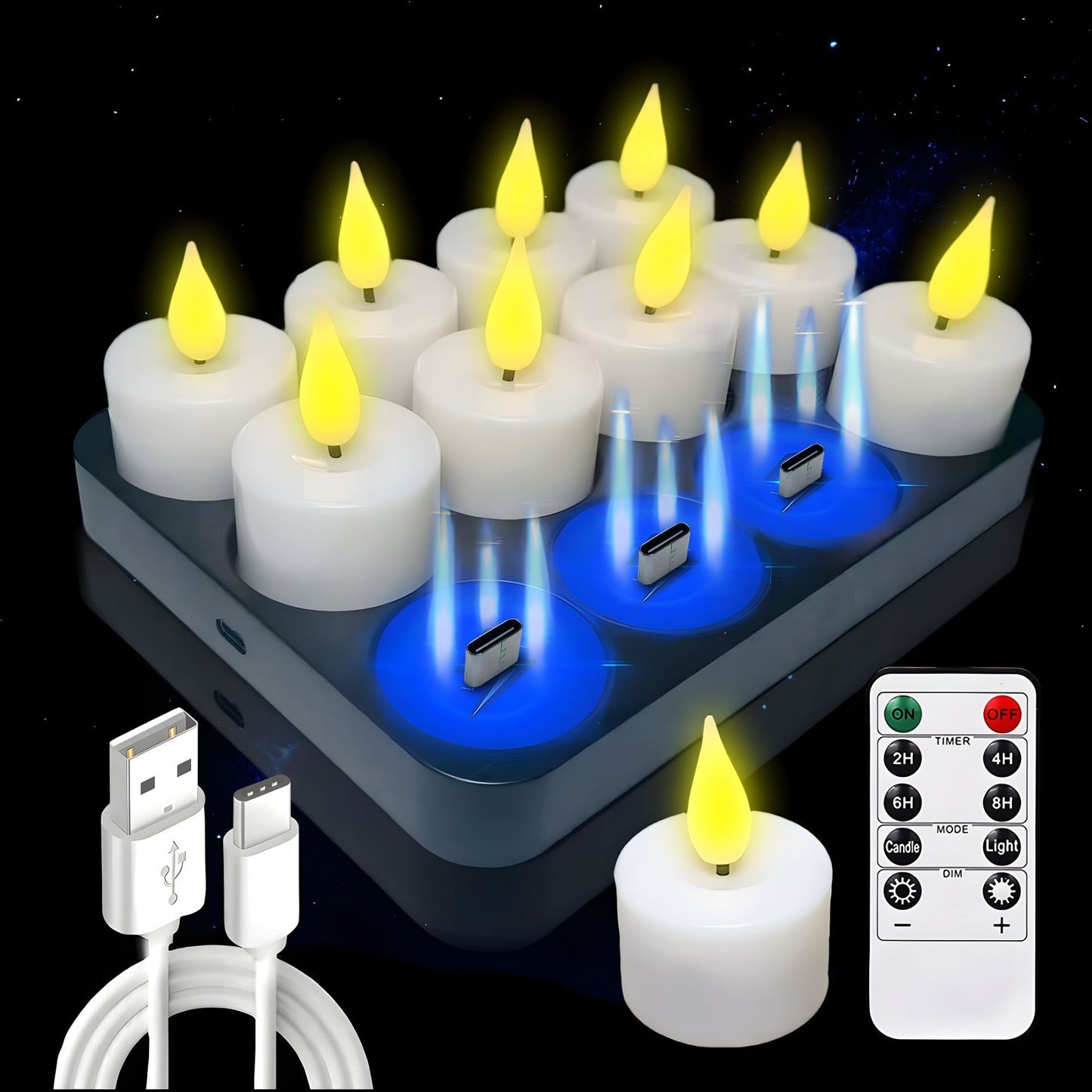 Remote Control Simulation Charging Of Ornaments