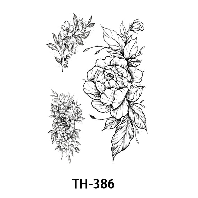 Half-sleeve Tattoo Stickersfox Wolf Head Floral Designs And Morerealistic Body Art