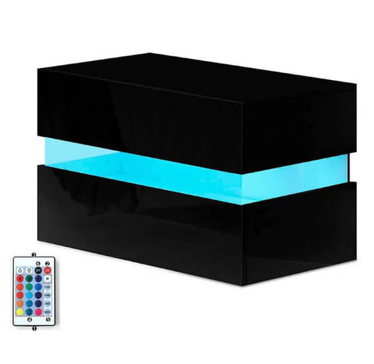 Simple Black Smart LED Lamp Bedside Table