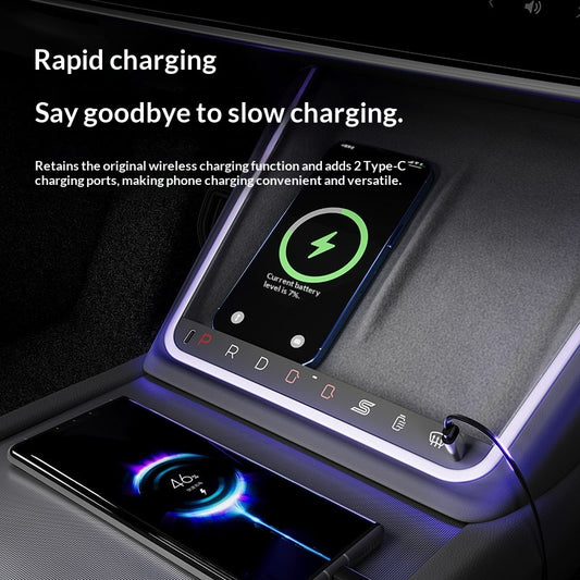 Button-operated Wireless Charging Ambient Light