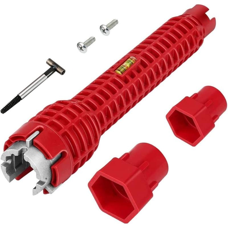 8 In1 Multifunction Faucet Wrench Water Pipe Tap Spanner Bath Sink Installer UK