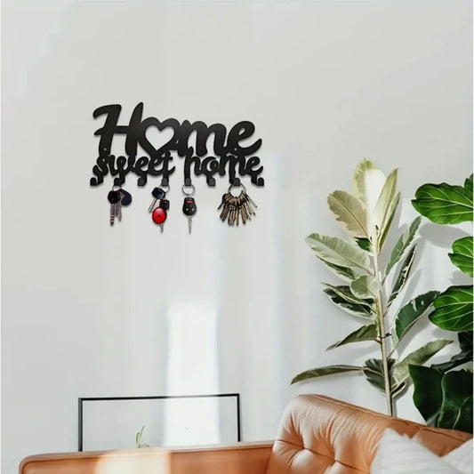 CIFbuy Matte Black Key Holder Rustproof Iron Wall Storage Decor - TikTok, Temu Pick-up Service