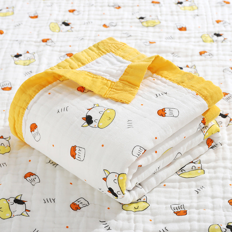 Baby Bath Towel Six-layer Pure Cotton Gauze Blanket