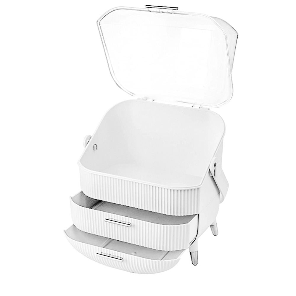 Makeup Organiser Drawer Cosmetic Carry Case Storage Box Holder Stand Lightweight Dustproof Cosmetic Storage Case Makeup Organizer Display Make Up Jewellery Box