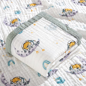 Baby Bath Towel Six-layer Pure Cotton Gauze Blanket