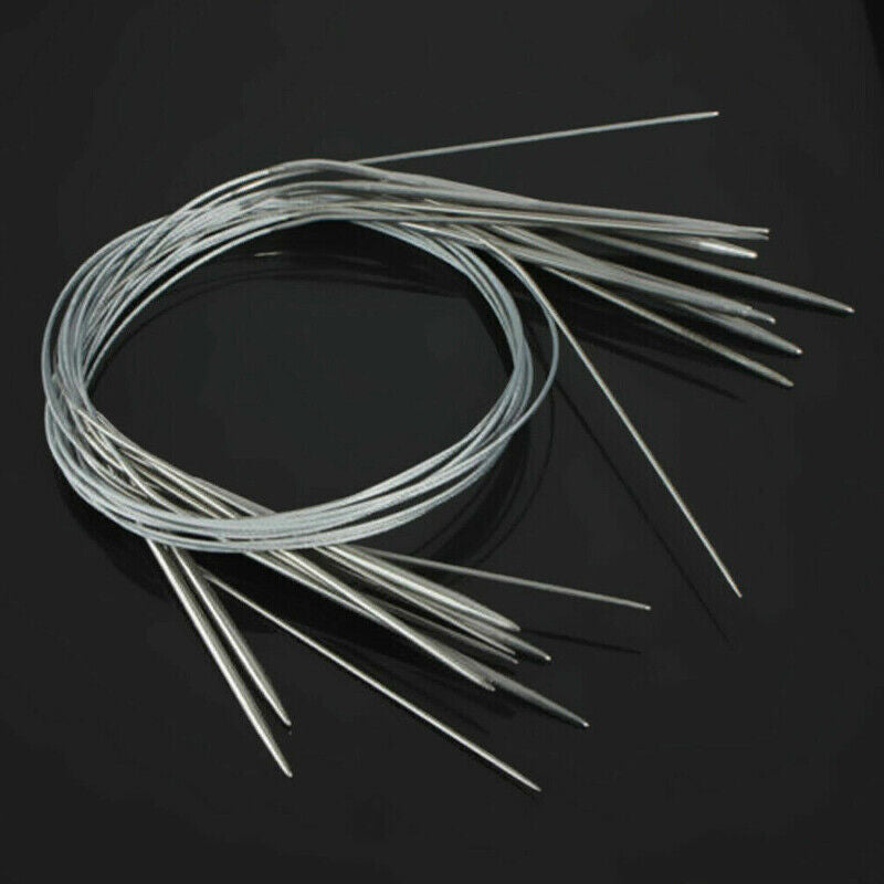 11PCS Circular Knitting Needles Stainless Steel Various Sizes DIY Sewing Tools