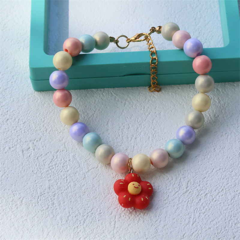 Fashionable Colored Beaded Pet Necklace