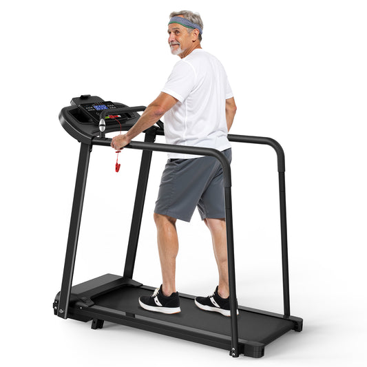 EU Folding Electric Treadmill With 2-fold Adjustable Slope -Senior Home Trainer Up To 120 Kg Load Capacity, Walking Pad With App Function For Fitness At Home