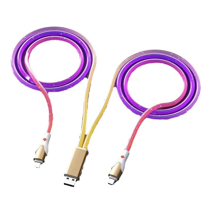 6A Starry Sky Glowing Car Charging Data Cable