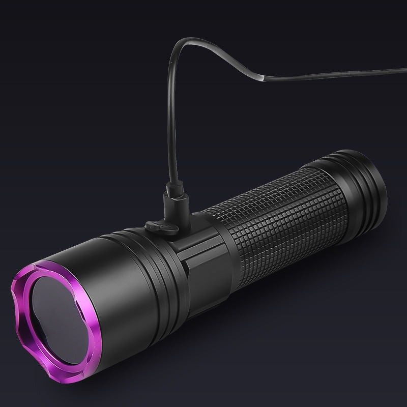 High-Power UV Flashlight For Pet Detection Banknote Verification And Anti-Counterfeiting