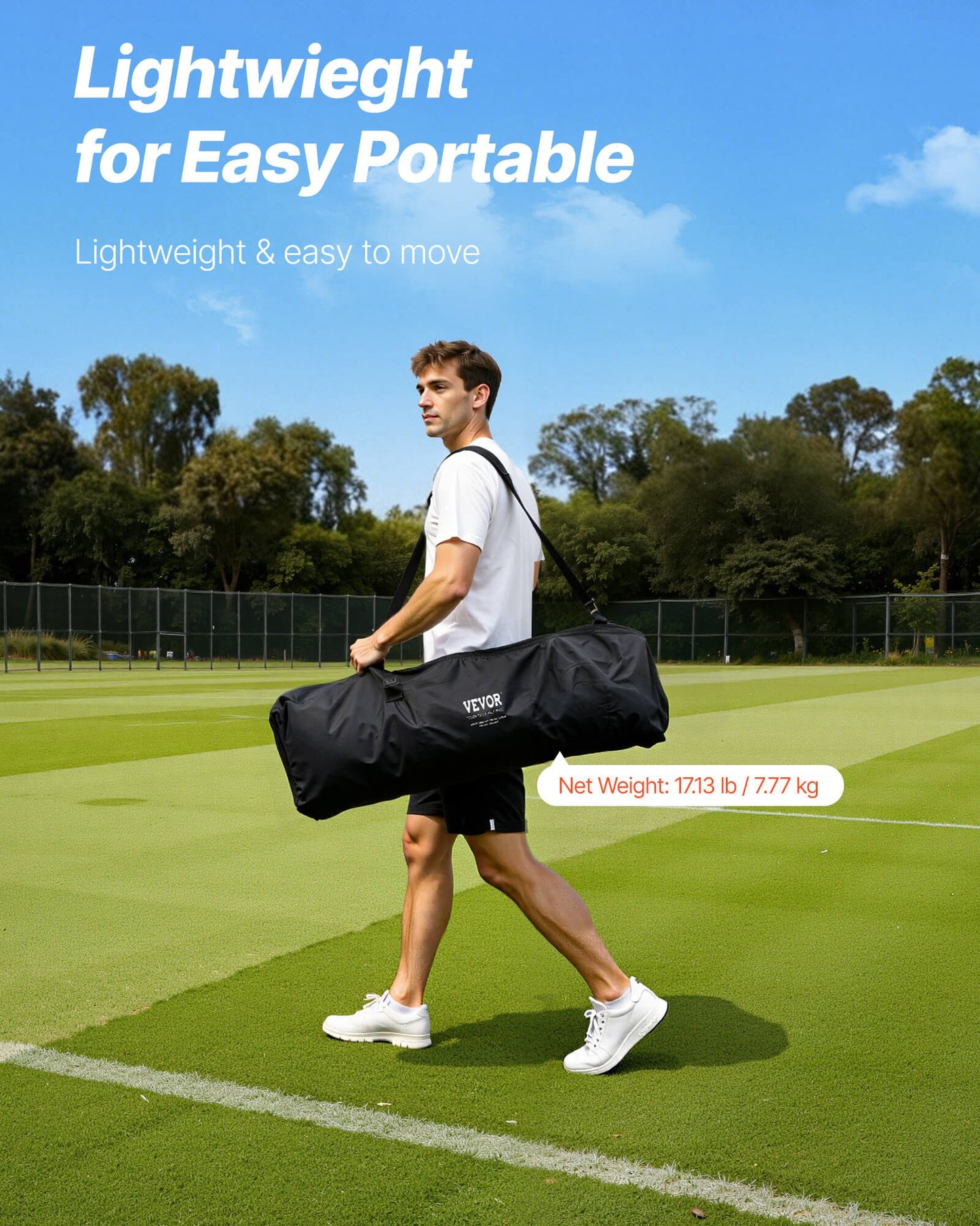 Lacrosse Goal, 6' X 6' Lacrosse Net, Portable Lacrosse Goal With Carry Bag, Fiberglass Rod Backyard Lacrosse Training Equipment, Easy Setup Collegiate Goal, Perfect For Youth Adult Training