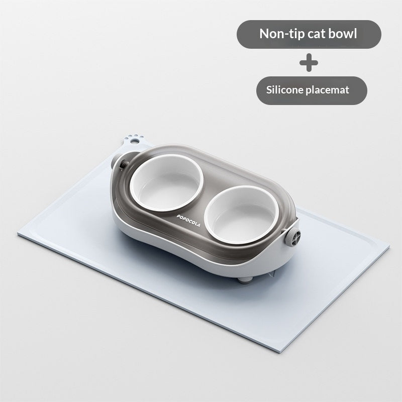 Neck Friendly Cat Bowl Ceramic Cat Food Dish Pet Cat Feeding Bowl