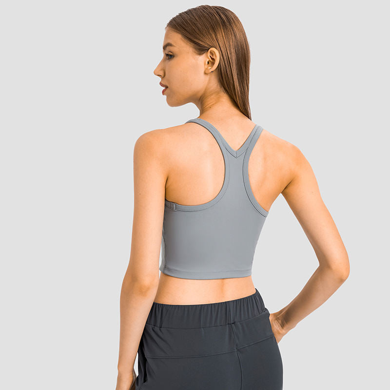 Fashionable All-matching New Yoga Vest With Chest Pad