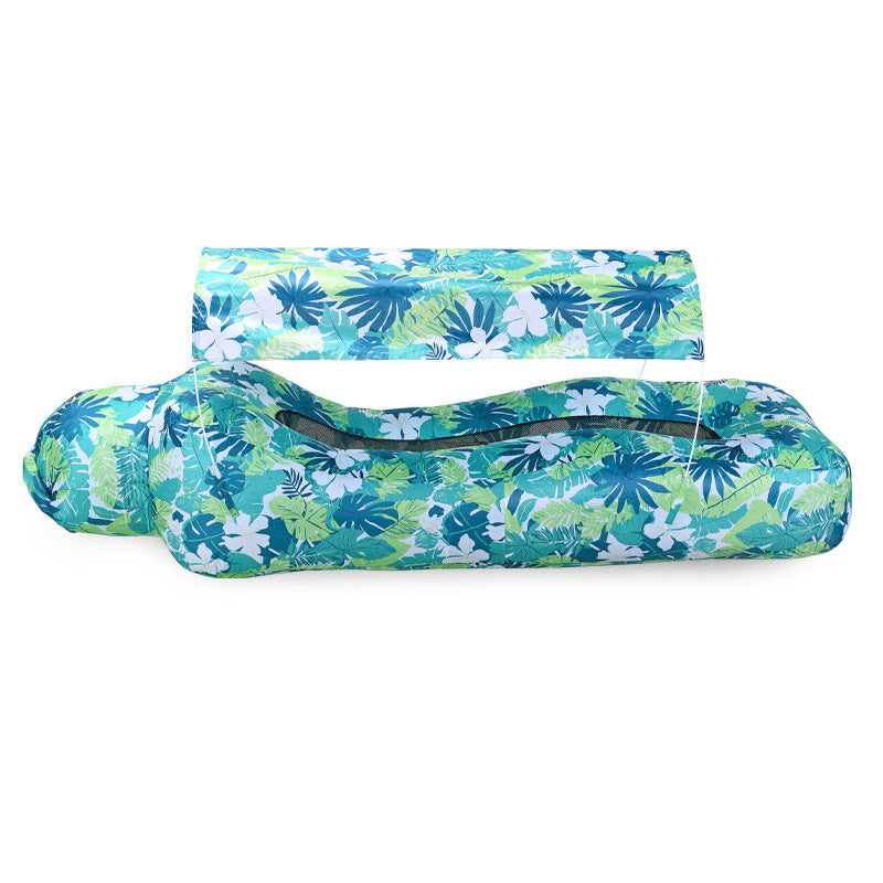 Outdoor Inflatable Bed With A Sunshade Umbrella