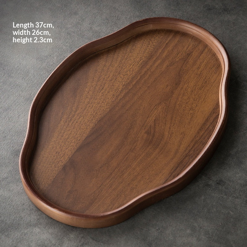 Bamboo Cloud-Shaped Ruyi-Style Multi-Functional Dinner And Tea Tray