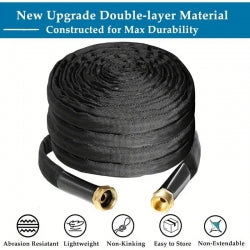7.5 15 22 30Meter NO Expandable Flexible Garden Water Hose- Leak Proof, Puncture Resistant, No Kink, Lightweight Outdoor Flexible Hose For Yard, Farm, Car, Pet Cleaning-31x23x12.5