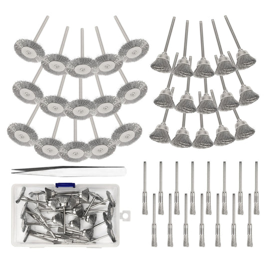 Polishing Disc And Brush Set With Wire Brush And Tweezers, Practical Cleaning And Precision Tools For Fine Work—Hand Tools