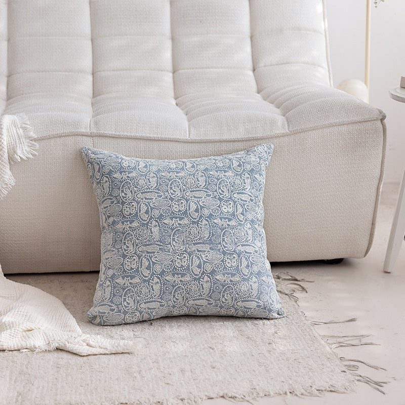 Home Textile Embroidered Cotton-Linen Throw Pillow Cushion
