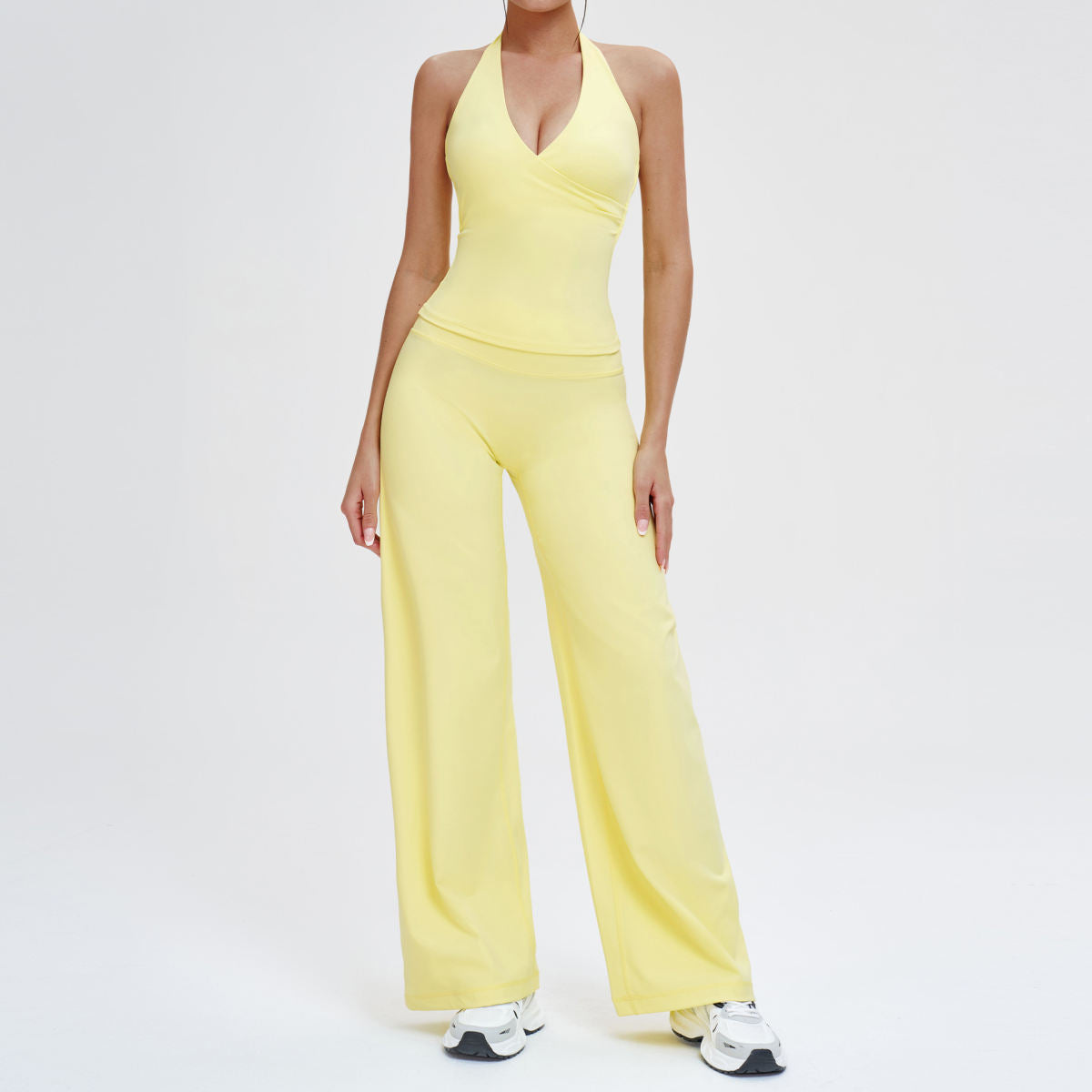 Yoga Fitness Top And Pants Womens Workout Set