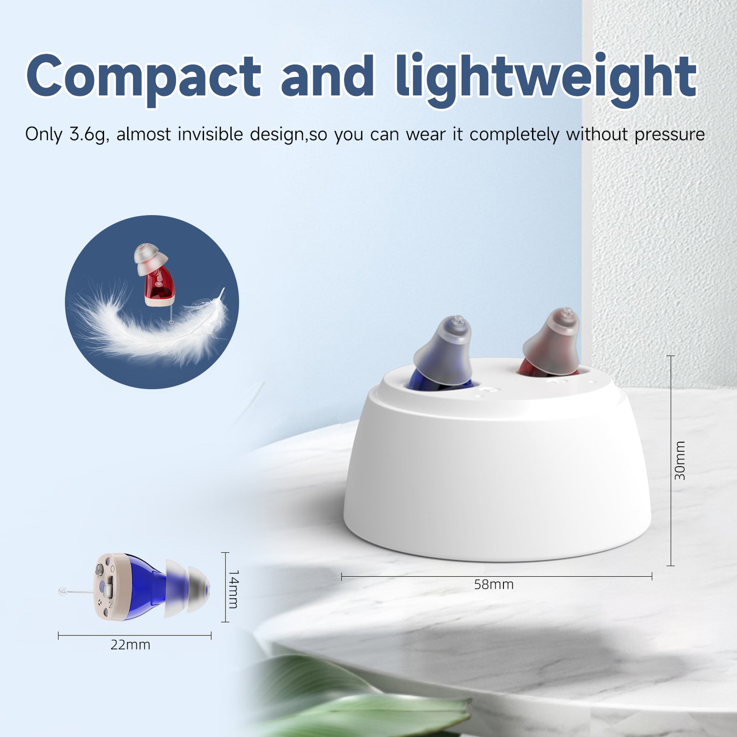 Charging Hearing Aid Sound Amplifier For The Elderly