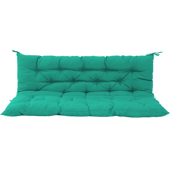 Outdoor Swing Cushions 70 Inch, Waterproof 4inch Thick Porch Swing Cushion Replacement With Backrest And Ties, Comfortable 2-3 Seat Pation Swing Pad For Backyard, Garden, Lawn, Outdoor Furniture Blue