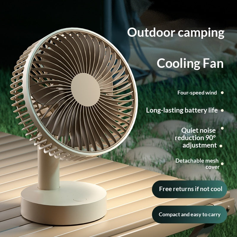 Compact Desktop Charging Fan For Home And Office