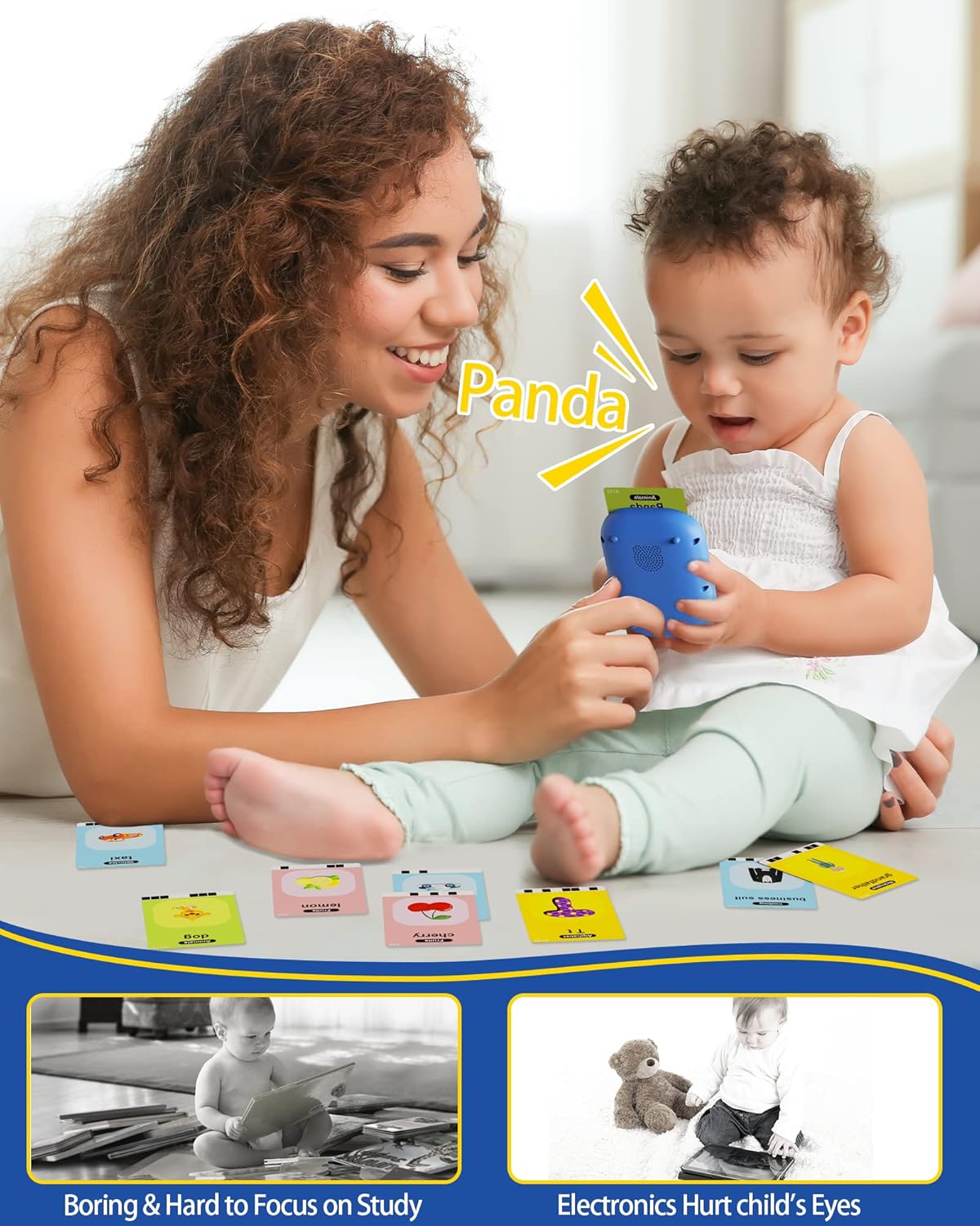 Talking Flash Cards,Kids Toddler Flash Cards With 448 Sight Words,Montessori Toys,Autism Sensory Toys,Speech Therapy Toys,Learning Educational Gifts For Age 1 2 3 4 5 Years Old Boys And Girls