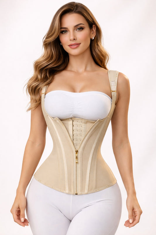 Waist Trainer For Women Body Shaper Corset Vest Tank Top With Steel Bones