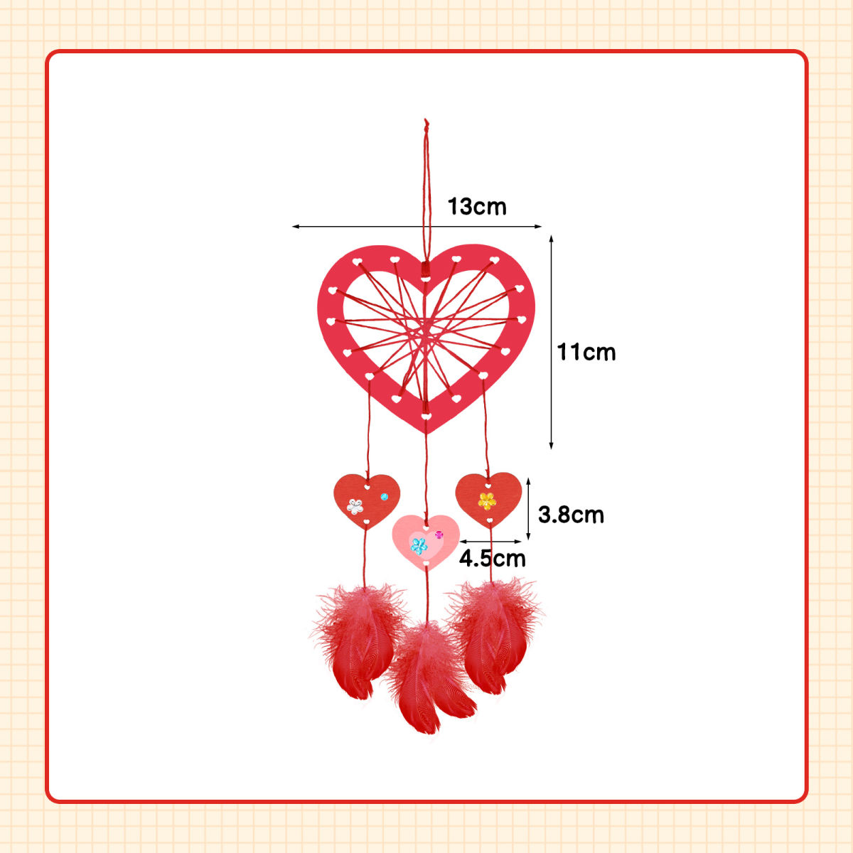 Dreamcatcher Gift For Teachers - Craft Kit With A Pointed Brush And 6 Wooden Discs For Party Decorations