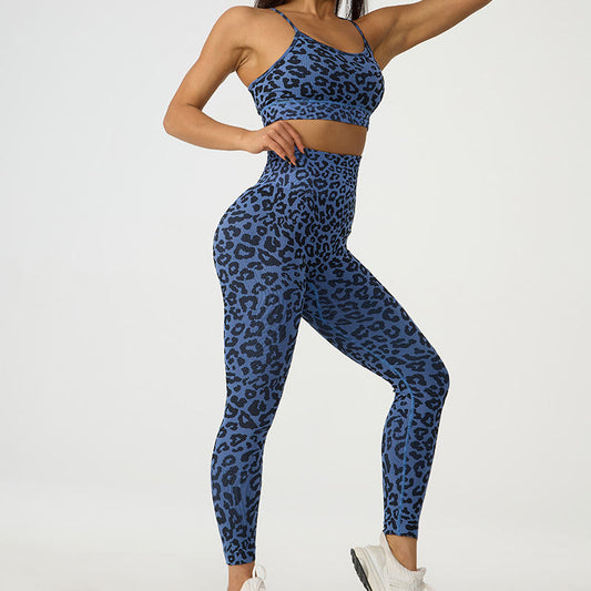 Women's Fashion Seamless Running Exercise Vest Bra Yoga Clothes Suit