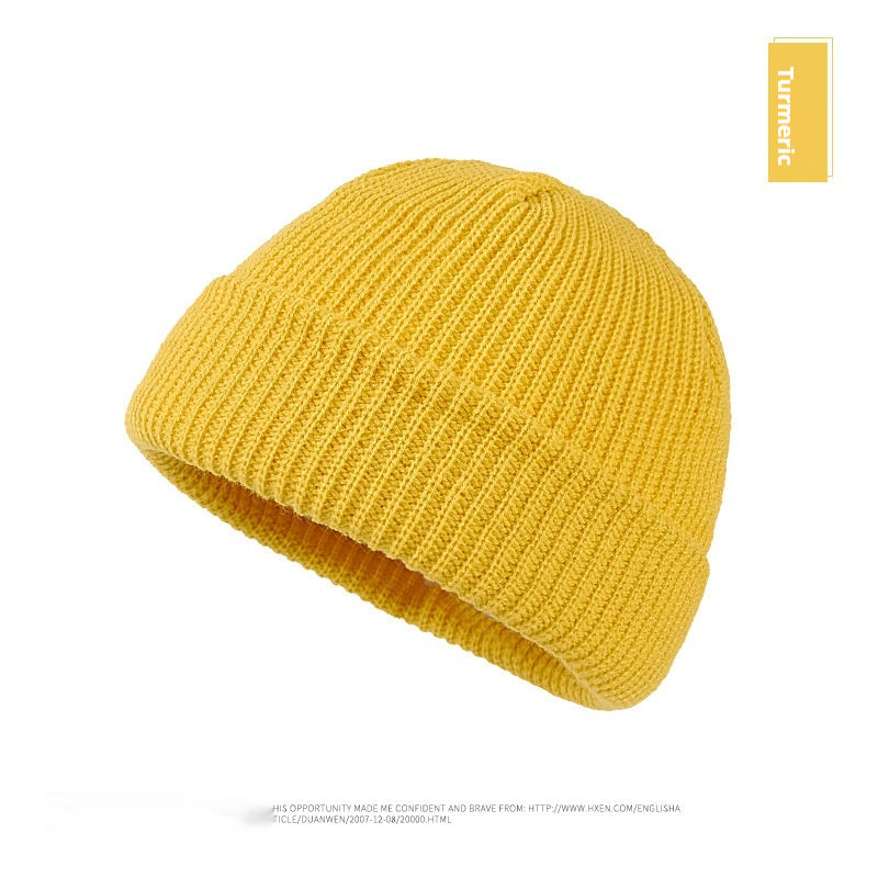 Autumn And Winter New Korean Candy Color Knitted Wool Hat