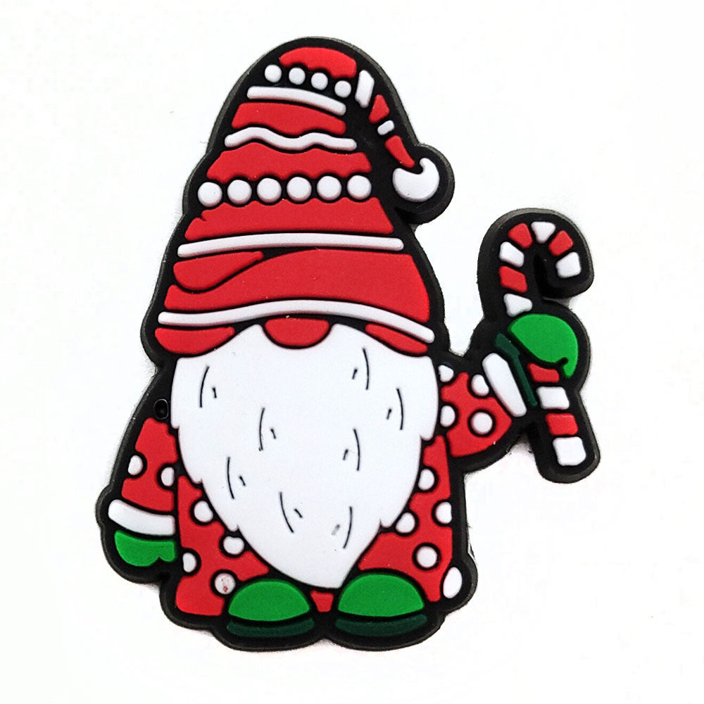 Christmas Accessories PVC Soft Rubber Shoe Buckles