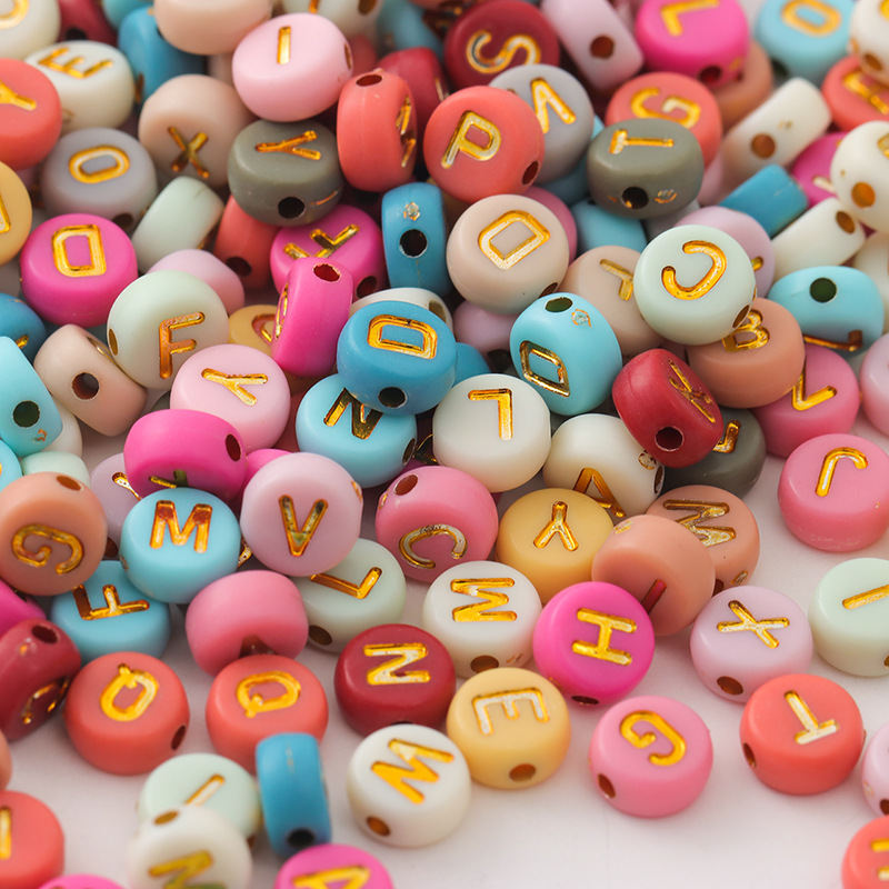Acrylic Letter Beaded Jewelry Accessories