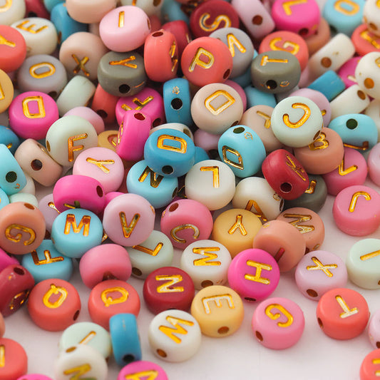 Acrylic Letter Beaded Jewelry Accessories