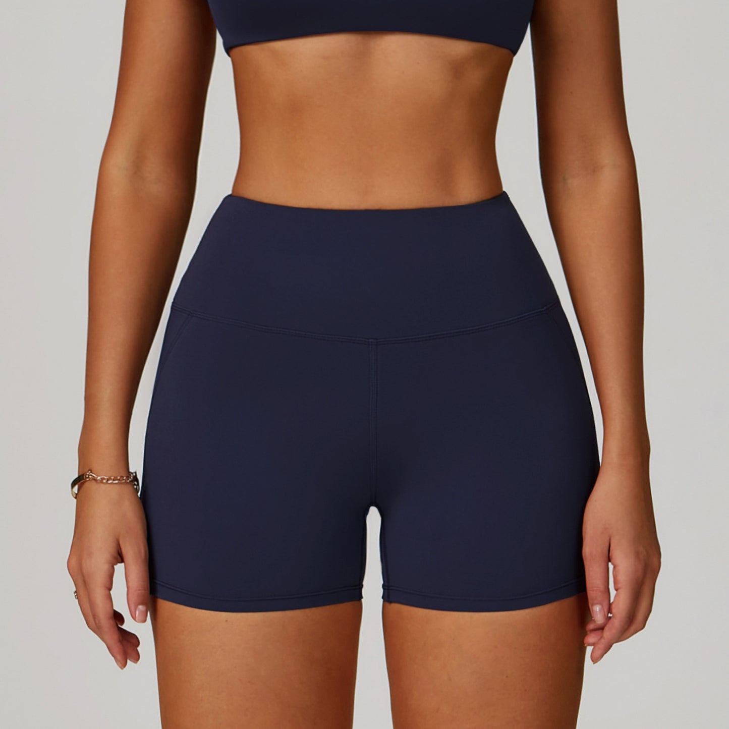 Quick-dry Hip Raise Belly Wrap Outdoor Running Sports And Fitness Shorts 3091