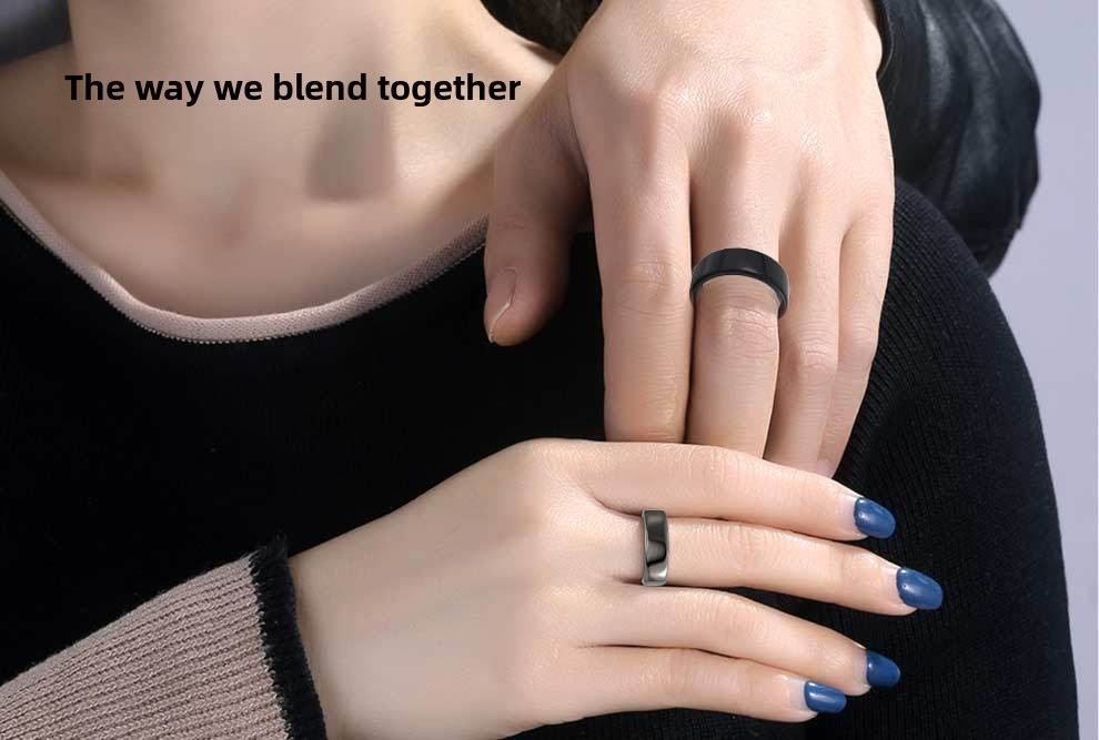 Smart Ring Heart Rate Blood Oxygen Sleep Monitor Step Counter & Female Cycle Tracker