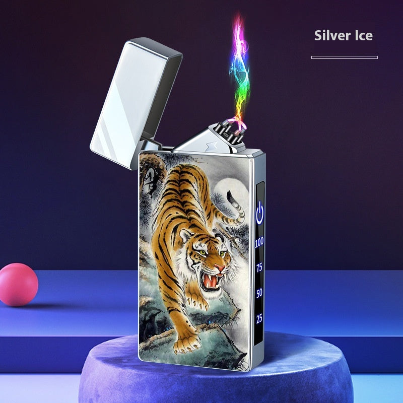Double-layer Windproof Charging Intelligent Power Display Lighter