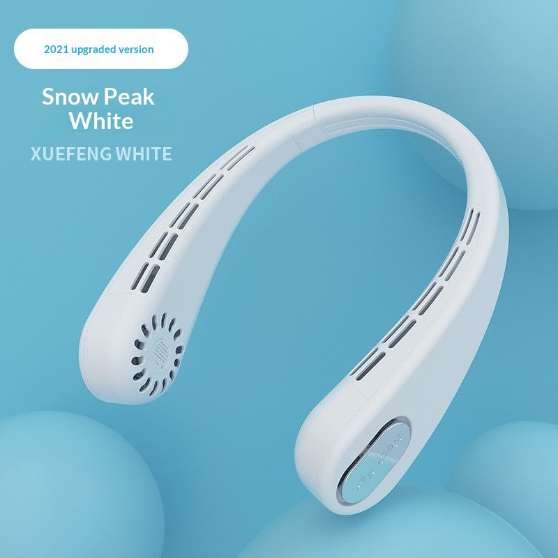 Foldable USB-Charging Digital Display Neck Fan