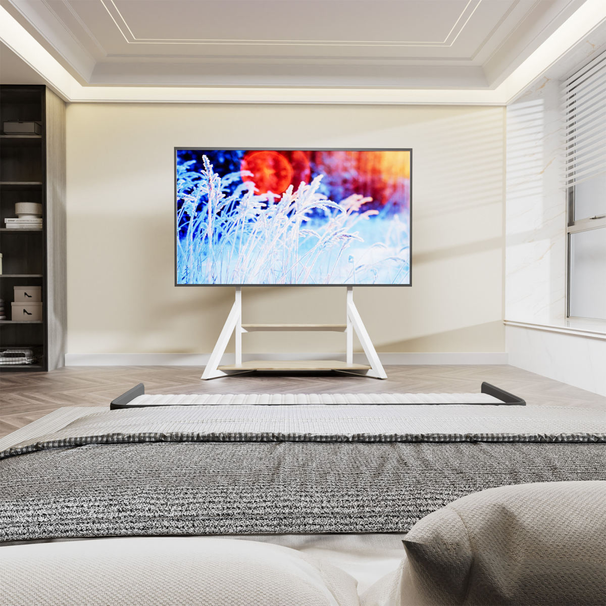 Large Floor-standing TV Mount For Home Use