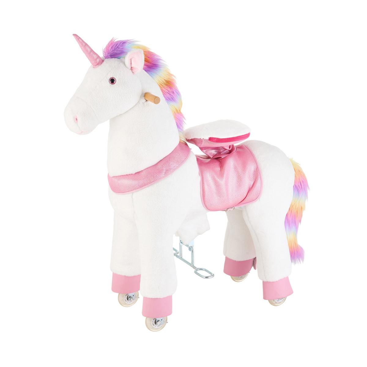 Ride On Horse, Riding U Nicorn Toys For Kids, No Battery Required, Smooth Wheels With Anti-Roll Stop Ring, Upgraded Raised Seat, Handles, Sturdy Pedals, 176 Lbs Max Load Capacity For Ages 6