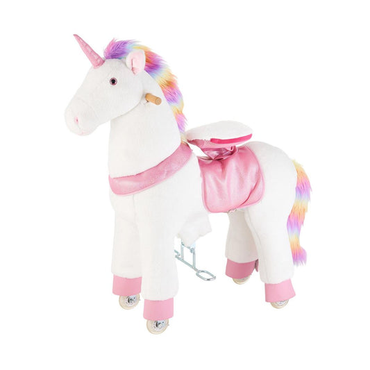 Ride On Horse, Riding U Nicorn Toys For Kids, No Battery Required, Smooth Wheels With Anti-Roll Stop Ring, Upgraded Raised Seat, Handles, Sturdy Pedals, 176 Lbs Max Load Capacity For Ages 6