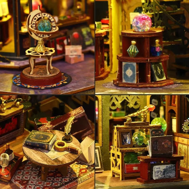 DIY Cottage Horror Mansion Handmade Assembly Model Miniature House Birthday Christmas Gift