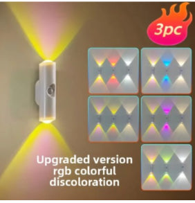 Smart Human Body Induction Magnetic Suction Rechargeable Self-adhesive Bedroom Small Night Lamp