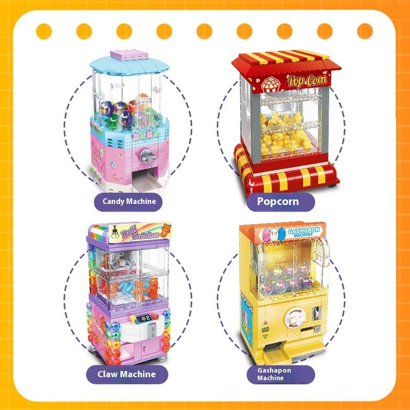 Clip Doll Machine Gashapon Machine Assembling Building Blocks Toys